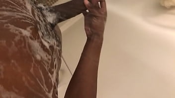 Preview 2 of Mother On Top - My big black dick in the shower