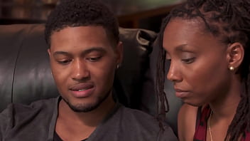 Preview 2 of Doctor And Parent - Black couple finds a drama free chick to have a steamy threesome