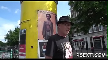 Preview 1 of Cock Gifs - Aged dude takes a tour to visit the amsterdam prostitutes
