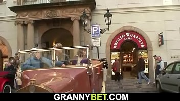 Preview 2 of Cewek Ngocok Pake Alat Mesin - Guy picks up 60 years old granny
