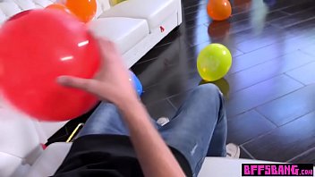 Preview 3 of Www Pik Sex - Teen BFFS surprised boyfriend with their wet pussies