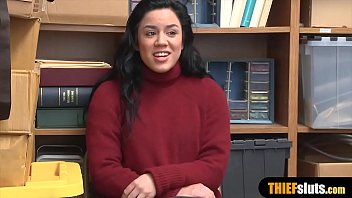 Preview 2 of Juicy Booty Blk - Cute latina shoplifter gets fucked by a nasty mall cop