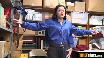 Preview 3 of Juicy Booty Blk - Cute latina shoplifter gets fucked by a nasty mall cop