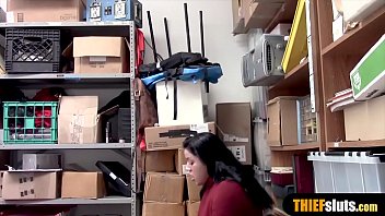 Preview 1 of Juicy Booty Blk - Cute latina shoplifter gets fucked by a nasty mall cop