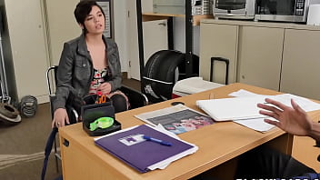 Preview 1 of Jabardasti Chuday - Nice looking chick is interviewed with directors big black cock