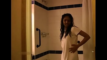 Preview 1 of Bbc Sissy Slut - Indian Girl Divya Taking Shower Fingering Her Virgin Pussy