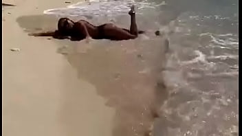 Preview 4 of Opiscom - girl Alisa playing on the beach