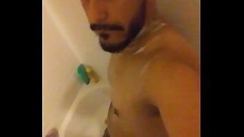 Preview 3 of Bellybutton Fuck Squirt - Latin cali boy soaping up