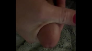 Preview 3 of Mom Brazzers Whit House Guest - Playing with my cock until I cum. Enjoy!