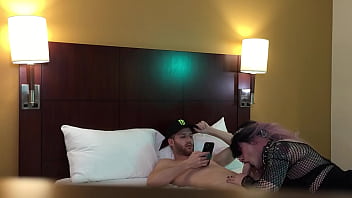 Preview 3 of Cuties Shi - Hot Goth Trans Girl Sucks Dick