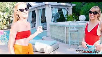 Preview 1 of Bf Ceksi - Cat drinks milk- ORGY POOL PARTY