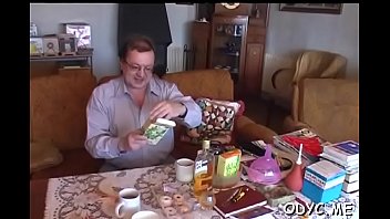 Preview 2 of Lazpan - Sexy old and young action with sexy teen pussy finger fucked