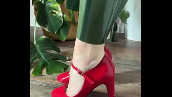 Preview 2 of Thirunaal Video - I love my transparent olive catsuit!!
