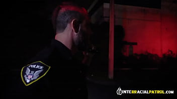 Preview 1 of Dog And Gher - Gay officers chase car thief and make him feed their assholes hard
