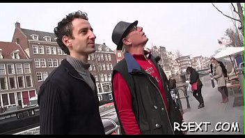 Preview 1 of Chin Sex 4k - Old guy takes a walk in the amsterdam redlight district