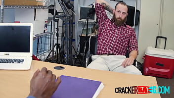 Preview 2 of Zoe Gym - Bearded cracker is subdued into taking directors big cock