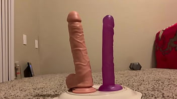 Preview 1 of Leotard Sony - 2 dildos 1 guy
