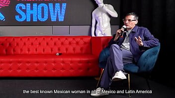 Preview 1 of Kitty Ja Ne - Jessica Sodi squirts on shy big dick fan in Juan Bustos SHOW ft. Khloe &amp_ Melanie