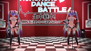 Preview 1 of Bd Com Sex - Append&#039_s Mikus in MMD Battle (With SEX) LAMB by [バッチモ]