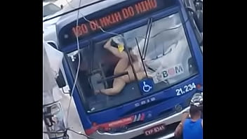 Preview 4 of Busty Babe Oil Masssage - bbw fuck in bus
