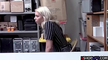 Preview 1 of Xxx Vdos Xxx Sd - Angry blonde teen makes a big problem in the store