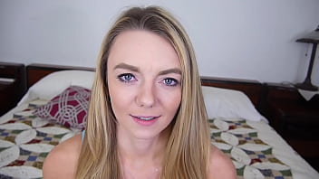 Preview 2 of Fears Lynch - MOLLY MAE Cute Blonde Blue Eyes 19 YO POV Blowjob and HUGE Cum Load Facial!