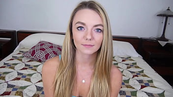 Preview 1 of Fears Lynch - MOLLY MAE Cute Blonde Blue Eyes 19 YO POV Blowjob and HUGE Cum Load Facial!