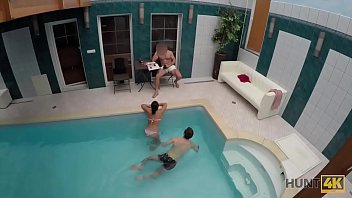 Preview 2 of Group Saxey Video - HUNT4K. Hottie earns cash by cheating on BF with another customer