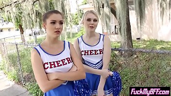 Preview 1 of Virgin Net - Slut cheerleader teens picked up a big cock and got fucked