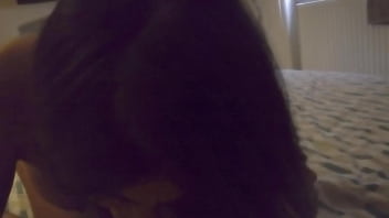 Preview 1 of Sri Divya Moaning - Interracial teen gives deep and merciless blowjobs to her neighbor