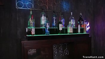 Preview 3 of Japanxxxx Video Hd 2018 - Hot tranny bangs ebony bartender