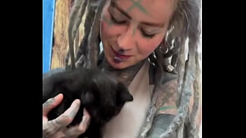 Preview 4 of Active Karina Kapoor Xx - Sweet little black kitty cat ??What&#039_s your favorite thing about black cats?#BlackKittyLove #Sweet #CatVibes #Psyla...