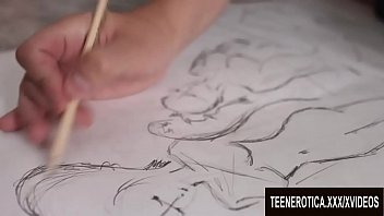 Preview 1 of Wwwxxx Om Hdb - Gorgeous teens Evelina Darling and Emily Bender fuck lucky artist