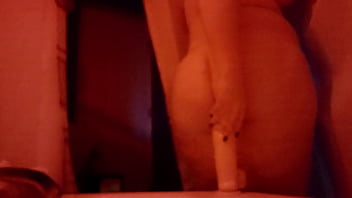 Preview 1 of Wife Small Boy Ketches - Bbw riding huge dildo