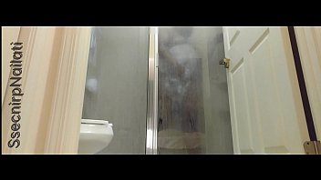 Preview 2 of Dehati Bhabhi Seksi - Brown man taking a shower