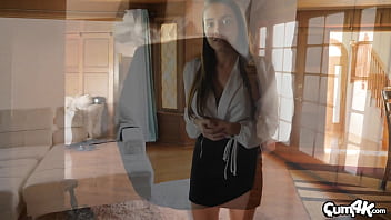 Preview 1 of Fuck Wisbaden - Blue eyes and dark hair,  new real estate girl sucks and fucks (Ashly Anderson) (multiple creampies)