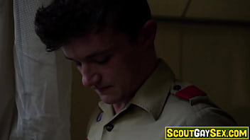 Preview 1 of Tia Layne Inter - MUST SEE! Watch this scout boy Grant Ducati lose his anal virginity while taking the plegde! Ducati&#039_s scoutmaster Reece Scott unravels his enormous dick!