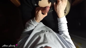 Preview 1 of Bf Sunny Levon Hd - Teen Sucking Huge Dick my Boss - Female POV Blowjob