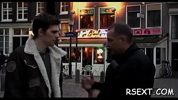 Preview 2 of Hot Boobs Girl Story Sex - Lucky guy gets his dick sucked hard by an amsterdam
