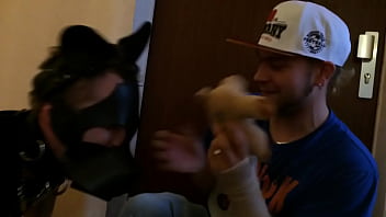 Preview 3 of Bf Khoon Khachar Wali - Puppy play in Hallway