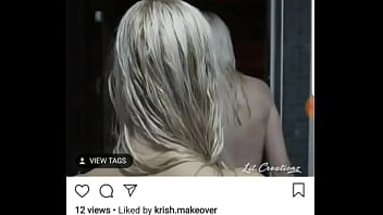 Preview 3 of Kwik Cum - Nipslip of model during a skinny dip video in London | big boobs &amp_ skinny dipping at same time | celeb oops without bra and panties | instagram