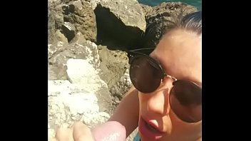 Preview 3 of Tamilxxsex - Quick public blowjob at seashore filmed with a smartphone