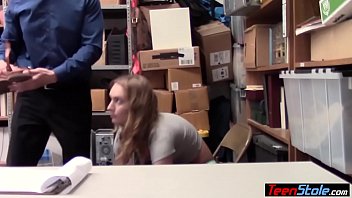 Preview 1 of Sria Xxx - Big cocked LP officer punished a petite teen thief