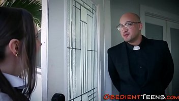 Preview 1 of 300 Ispatan Sex Idos Hd - Bound teen fucks priest