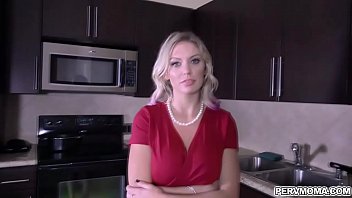 Preview 3 of Ixxx Japanese - Stepmom Kenzie Taylor begs to deepthroats stepsons huge cock while wearing handcuffs.She likes swallowing his boner and got loaded with a facial jizz.