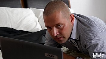 Preview 1 of Xxc Xxx Hd Amrica Brrazzer - Extra busty maid Laura Orsolya gets her gigantic titties &amp_ ass fucked deep