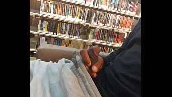 Preview 1 of Helen Taylor - Big dee jerks big black dick in library