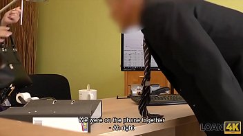 Preview 1 of Family Fuke Video - LOAN4K. Blonde-haired miss gets sissy banged hard in loan porn video