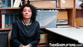 Preview 1 of Xxx Sanyi Lione - Cute teen crook takes on cops cock to evade prison time