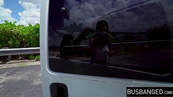 Preview 1 of Sister Bitather - Young Latina gets in the fuck van to get properly dicked